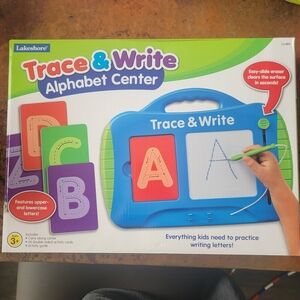 Lakeshore Trace & Write Alphabet Center - Blue
